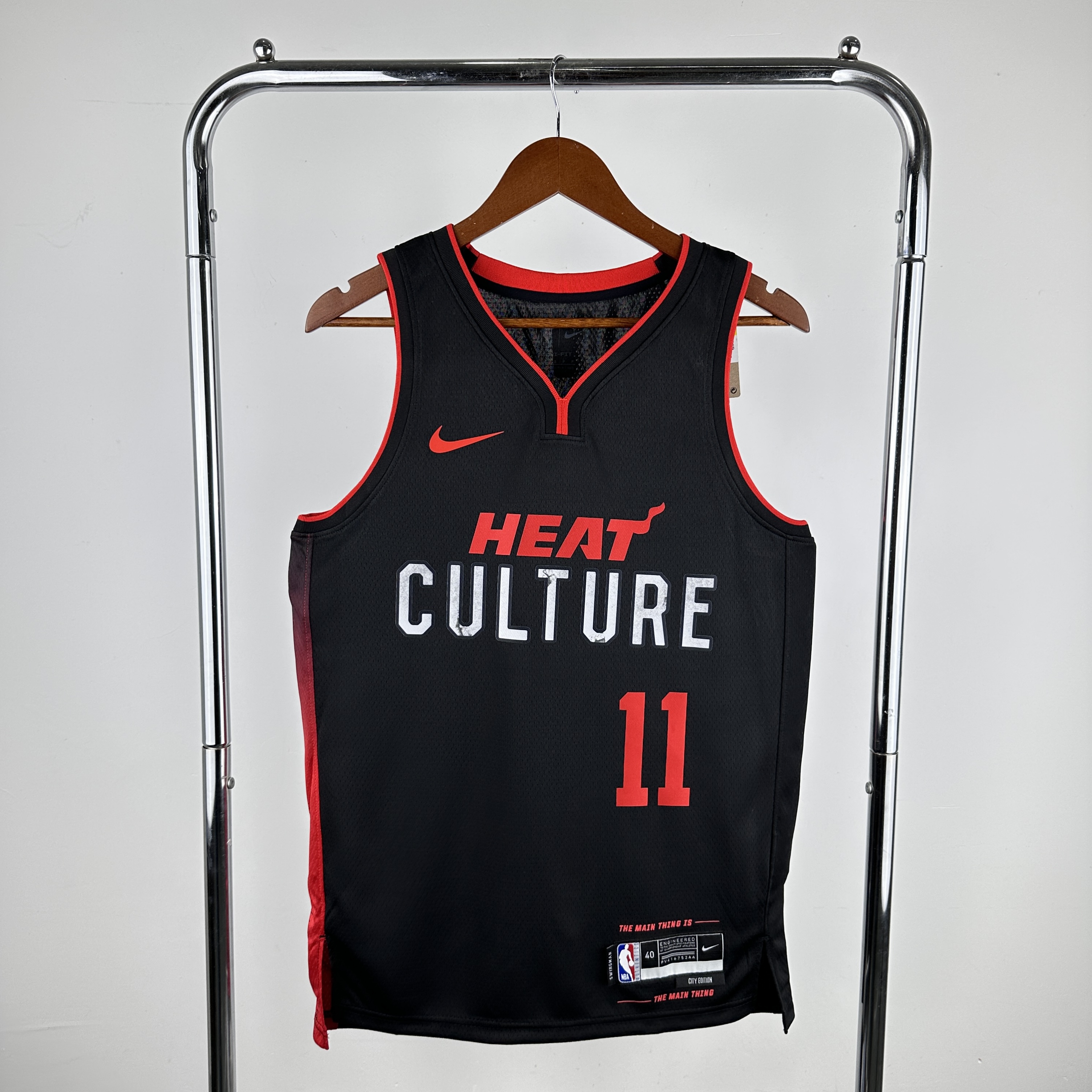 Men Miami Heat #11 Jaquez jr Black City Edition Nike 2024 NBA Jersey->miami heat->NBA Jersey